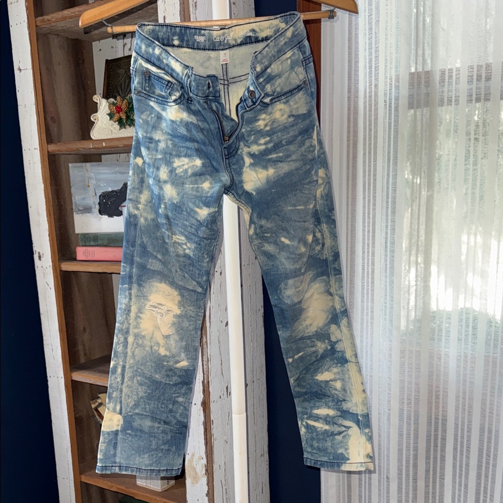 Cat & Jack Kids Bleach Dyed Denim